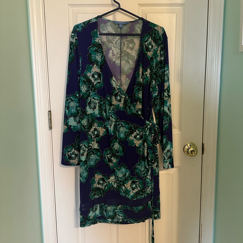 Simply Vera Purple and Teal Wrap Dress
